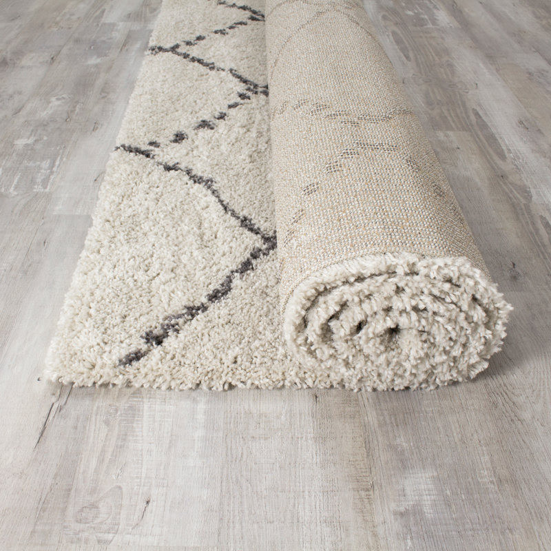 Corrigan Studio® Jakylin Geometric Cream/Gray Area Rug & Reviews Wayfair